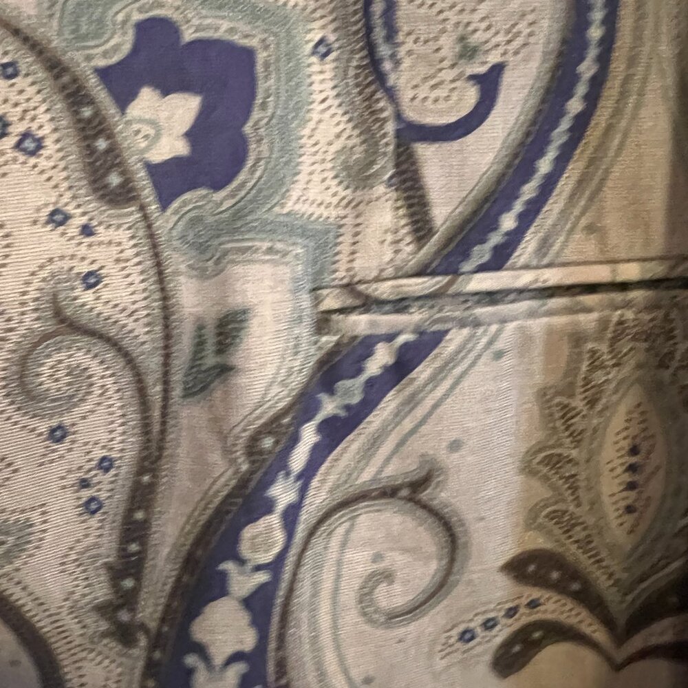 ETRO Taupe/Purple/Olive Paisley Blazer Men's 40R - Picture 4 of 12